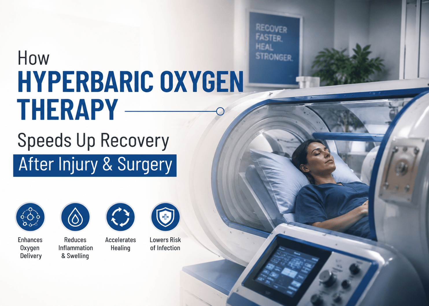 Hyperbaric oxygen therapy for recovery